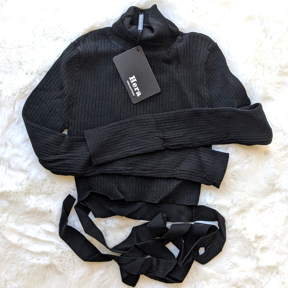 Turtle neck crop top
